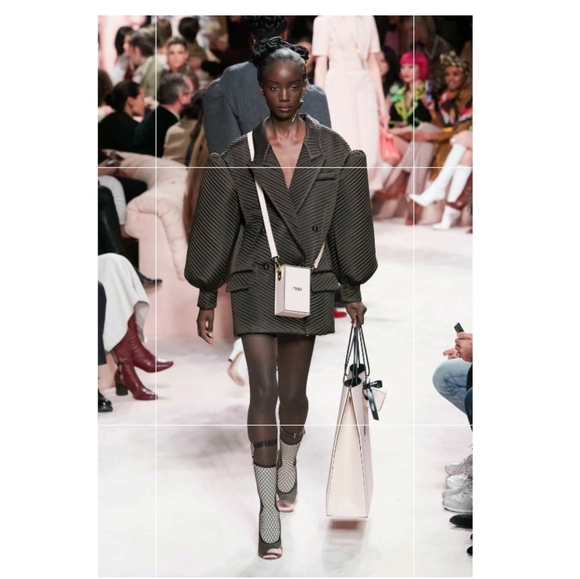 FENDI Bag Runway 2020-2021 Spring collection - vertical leather pink box bag - Picture 2 of 16